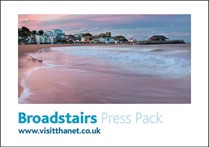 Broadstairs Press Pack and www.visitthanet.co.uk in blue text on a white background